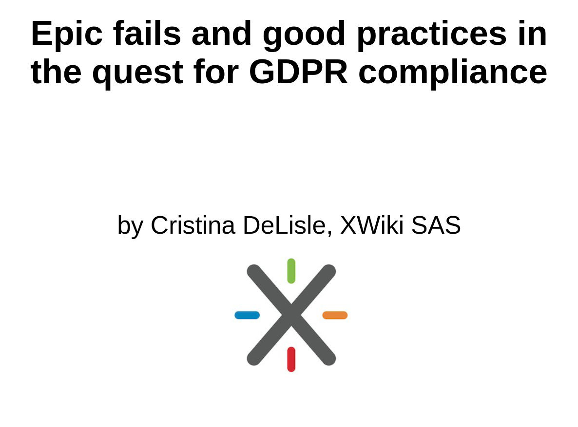 Epic fails and good practices in the quest for GDPR compliance
