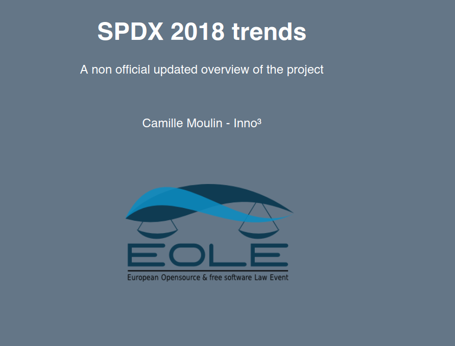 SPDX : 2018 Trends