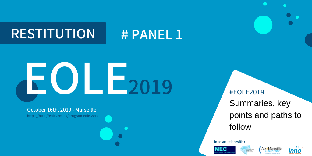Restitution EOLE 2019 – Panel 1 : Digital commons for everyone