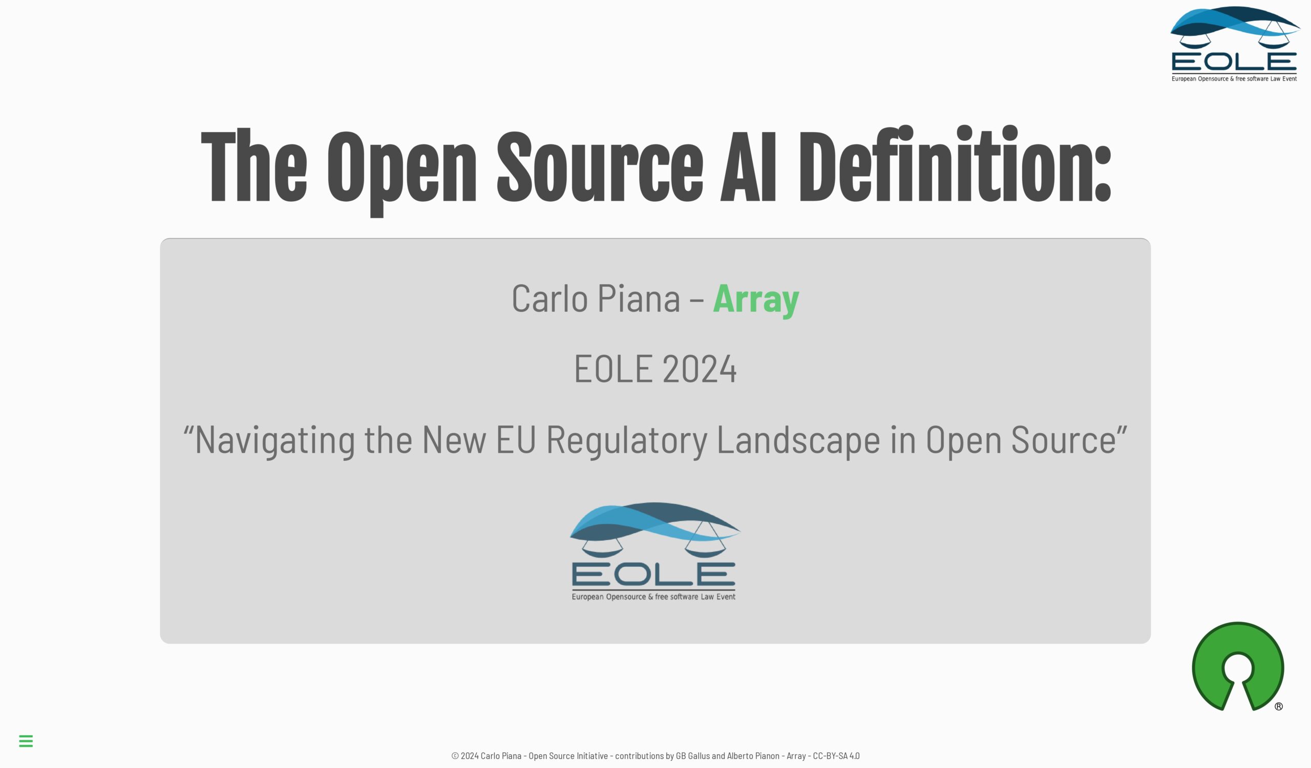 The Open Source AI Definition